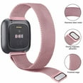 thumbnail image 3 of LEIXIUER Bands for Fitbit Versa 3 & Fitbit Sense Replacement Band Stainless Steel Metal Loop Bracelet Wristbands Adjustable Magnetic Clasp, 3 of 7