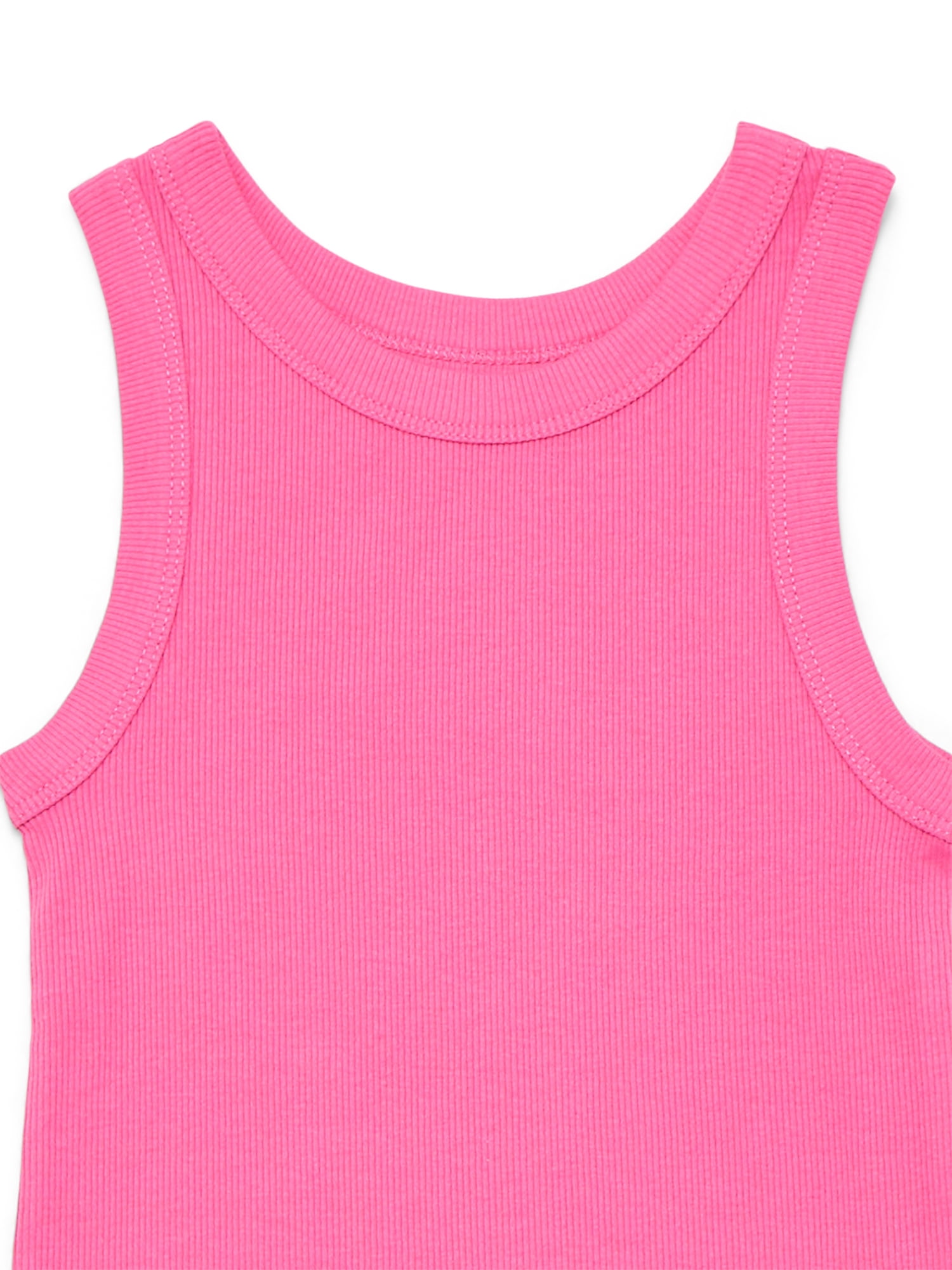Wonder Nation Girls Kid Tough Tank Tops, 3-Pack, Sizes 4-18 and Plus