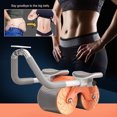 thumbnail image 1 of Rueda De Abdominales Rodillo de abdomen aleatorio con almohadilla para arrodillarse para equipo de entrenamiento (naranja), 1 of 7