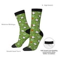 thumbnail image 4 of KLL Halloween Monster Gnome Print Cool Socks Men's Women's Crew Socks Funny Crazy Novelty Stockings, 4 of 6