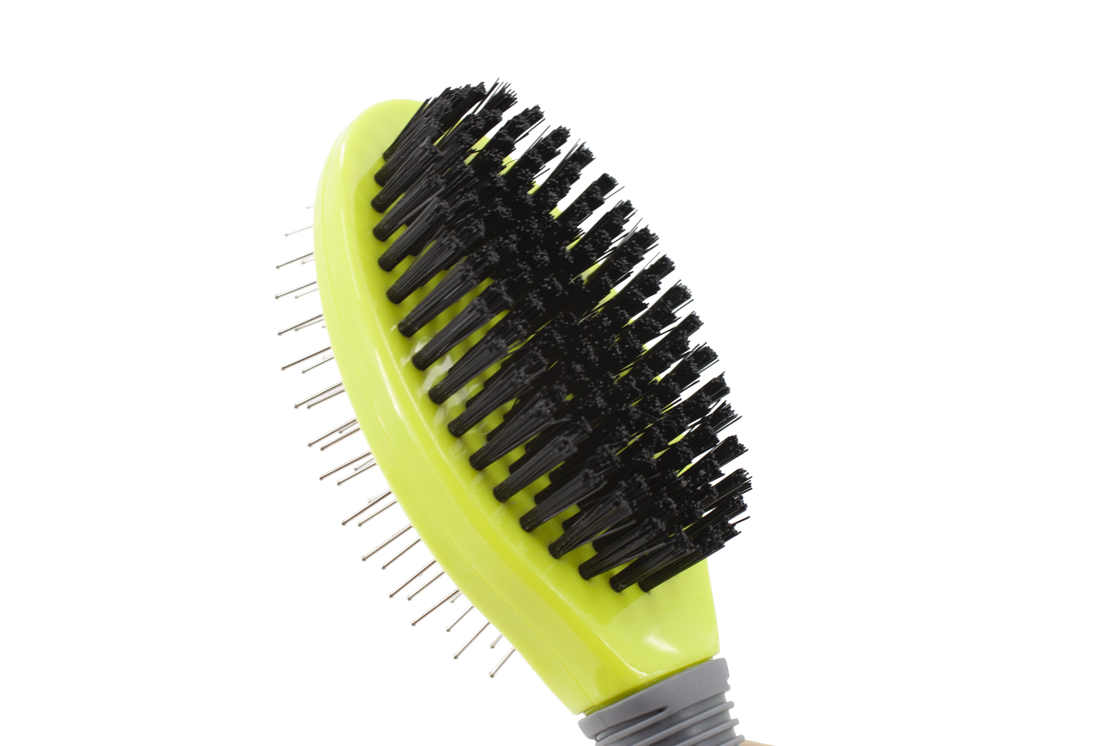 Precious Tails Advanced 2-in-1 Pet Grooming Brush for Dogs & Cats - Dual-Action Fur & Coat Care Tool for Optimal Health and Shine