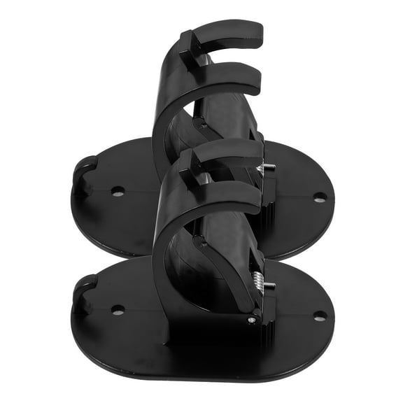 2pcs No Drill Curtain Rod Brackets Self-adhesive Shower Curtain Rod Holders Hooks Curtain Rods Clips