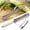 013_Silver, variant on Oleegame 1PC Vegetable Peeler Stainless Steel Creative Kitchenware Peeler Stainless Steel Finger Sleeve Melon Planer Carrot Peeler Blue