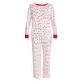 thumbnail image 6 of Joyspun Women's Mommy-Daughter Family Matching Cotton Blend Sleep Top and Pants Pajama Set, 2-Piece, Sizes XXS-3X, 6 of 7