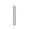 thumbnail image 3 of Mainstays 10 Shelf Hanging Closet Storage Shoe Organizer for Shoes, Non Woven, Arctic White, 3 of 12