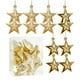 thumbnail image 3 of pstuiky Decoración para árbol de Navidad de plástico galvanizado juego de 12 piezas estrella de cinco puntas luz mate colgante para árbol de Navidad adornos colgantes, 3 of 7