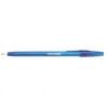 Hub Pen 361BLUE-BLK Translucent Stick Blue Pen - Black Ink - Pack of 250