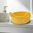 thumbnail image 5 of Gnmfd Cats Ear Woven Storage Basket, Cotton Thread Organizer for Household Office Cosmetics Snacks, Toy Organizers and Storage, Cube Storage Organizer, Stuffed Animal Storage, Closet Organizers, 5 of 6
