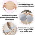 thumbnail image 6 of 3 Pairs Women's Toe Topper Socks Non Slip Toe Cover No Show Half Socks with Cushion Pad, 6 of 6