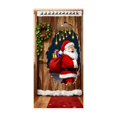 thumbnail image 1 of TIELUTT Rideau de Porte Festif pour Entrée de Maison Saisonnière avec Flocons de Neige et Rennes Perles Rondes Plates Drapeaux 3x5 Drapeaux Saisonniers Extérieurs pour Marquer Drapeaux de Sport pour Chambre Ruban de Signalisation 300, 1 of 6