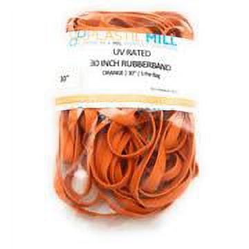 "30", Orange, UV Rated, Trash Bag Rubber Band for 75-100 Gallon Garbage cans, 5/Pack"