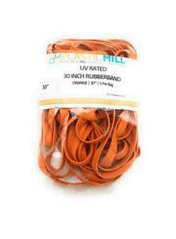 "30", Orange, UV Rated, Trash Bag Rubber Band for 75-100 Gallon Garbage cans, 5/Pack"