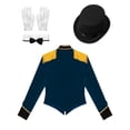 thumbnail image 4 of Haitryli Women's Circus Ringmaster Costume Halloween Cosplay Costume Tassel Tailcoat Jacket with Dark Blue XXL, 4 of 7