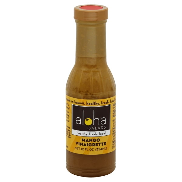 ALOHA SALADS Hawaiian Vinaigrette Salad Dressing Fresh & Healthy Island Fruit Sauce, Dip