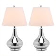 thumbnail image 1 of Safavieh Amy Gourd Glass Lamp in Silver (Set Of 2), 1 of 5