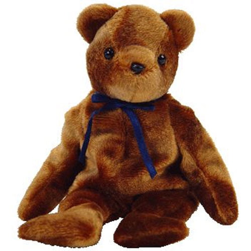 TY Beanie Baby - TED-e the Old Face Brown Bear (Internet Exclusive) (8.5 inch) - Walmart.com