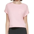thumbnail image 3 of Calvin Klein Performance Bungee Hem Pocket Cotton T-Shirt Hibiscus XL, 3 of 3