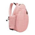 thumbnail image 2 of DYNWAVECA Tennis Racket Shoulder Bag Badminton Racket Bag Waterproof Carry Bag Pickleball Racket Storage Outdoor Zipper Tennis Tote Bag Pink, 2 of 9