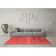 thumbnail image 3 of Ahgly Company Indoor Rectangle Solid Red Modern Area Rugs, 2' x 4', 3 of 4