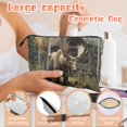 thumbnail image 4 of Makeup Bag Small Toilet Cosmetic Bags Travel Makeup Case Waterproof for Women Girls 6.7X9.45inches - Gorgeous Autumn - Hued Moose, 4 of 7