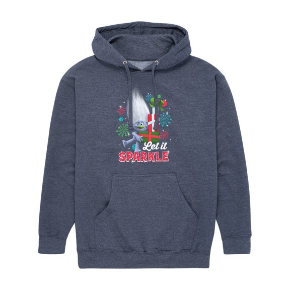 Trolls Movie - Christmas - Let It Sparkle - Guy Diamond - Men's Pullover Hooded Fleece Sweatshirt