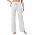 thumbnail image 2 of Endives Women's Casual Pants Loose Trousers High Waist Drawstring Comfortable Leisure Pyjama Bottoms Loose Work Jogging Bottoms Yoga Pants, 2 of 5