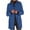 Light Blue, variant on Wyobmus Women's Single Breasted Peacoat Plus Size Jcaket Wool Blend Stand Collar Mid Long Trench Coat Gray
