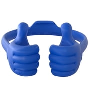 Honsky XL Thumbs-up Stand Holder,Tablet Stand Cradle for Desk Desktop Funny Ideas Gadgets Gifts – Universal Adjustable Flexible,2 Pack - Blue