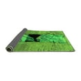 thumbnail image 2 of Ahgly Company Indoor Rectangle Abstract Green Modern Area Rugs, 7' x 10', 2 of 4