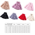 thumbnail image 3 of IDOPIP Kids Girls Fall Winter Leopard Faux Fur Hooded Coat Jacket Thick Fleece Windproof Parka Outwear, 3 of 3