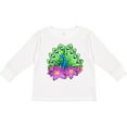 thumbnail image 3 of Inktastic Peacock and flowers Boys or Girls Long Sleeve Toddler T-Shirt, 3 of 5