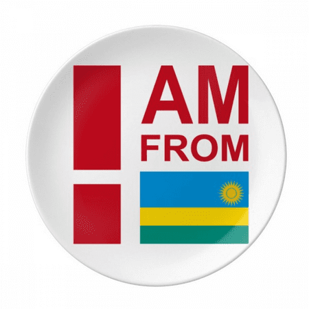 

I Am From Rwanda Plate Decorative Porcelain Salver Tableware Dinner Dish