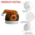 thumbnail image 6 of Cauagu Sunset Golden Sunflower Field for Adult Christmas Hat,1-Pack Xmas Holiday Hat Santa Hat for Women & Men Festive Headwear Accessories Fit for Christmas/New Year/Party, 6 of 6