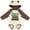 Natural & Brown w Ears, variant on Future Truck Driver Boys Long Sleeve Baby Bodysuit