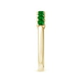 thumbnail image 3 of Angara Natural 0.45 Ct. Emerald Non Eternity Wedding Band in 14K Yellow Gold for Women (Ring Size: 3), 3 of 9