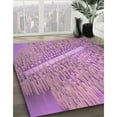 thumbnail image 3 of Ahgly Company Machine Washable Indoor Round Transitional Orchid Purple Area Rugs, 4' Round, 3 of 7