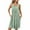 01-Green, variant on Womens Nightgown Casual Floral Print Sleeveless Sleepwear Pleated Front Round Neck Comfortable Nightdress with Pockets Sky Blue XXL