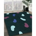 thumbnail image 3 of Ahgly Company Machine Washable Indoor Rectangle Transitional Night Black Area Rugs, 2' x 5', 3 of 7