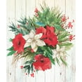 thumbnail image 2 of PI Studio  20x23 White Modern Wood Framed Museum Art Print Titled - Red Floral I, 2 of 4