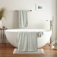 thumbnail image 4 of Fwttom Velvet Bath Towel Towel For Adult Daily Use At Home Absorbent Dry Hair Towel That Does Not Hair Beach Towel Strip Patterned Bath Towel, Camping Essentials and Beach Essentials, 4 of 5