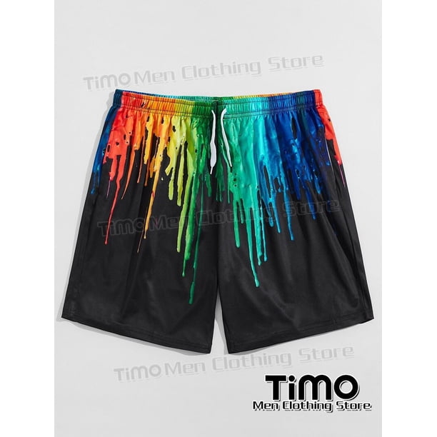 Pantalones cortos deportivos de verano para hombre, Shorts esenciales de viaje de playa hawaiana, informales de gran tamaño, cómodos, de secado rápido, ropa para hombre Fivean unisex