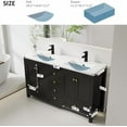 thumbnail image 6 of Modern 60 Inch Bathroom Vanity with Sink Combo, Undermount Double Sink, Black, 6 of 6