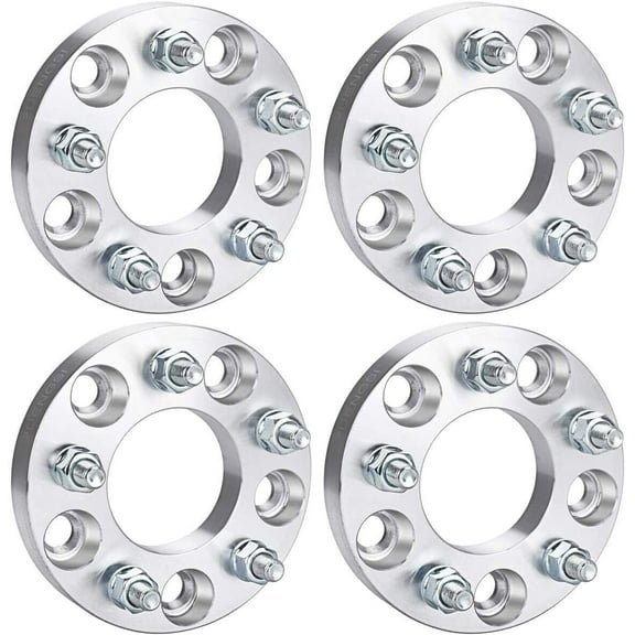 5X110 to 5x100 Wheel Spacers Adapters 1" Inch Compatible with 5x100 Rims Makes Compatible with Chevy Malibu HHR Grade 12.9 Studs Set of 4