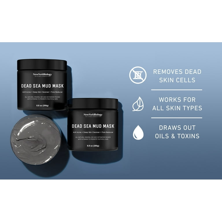 New York Biology Dead Sea Mud Mask for Face & Body, Pore Reducer