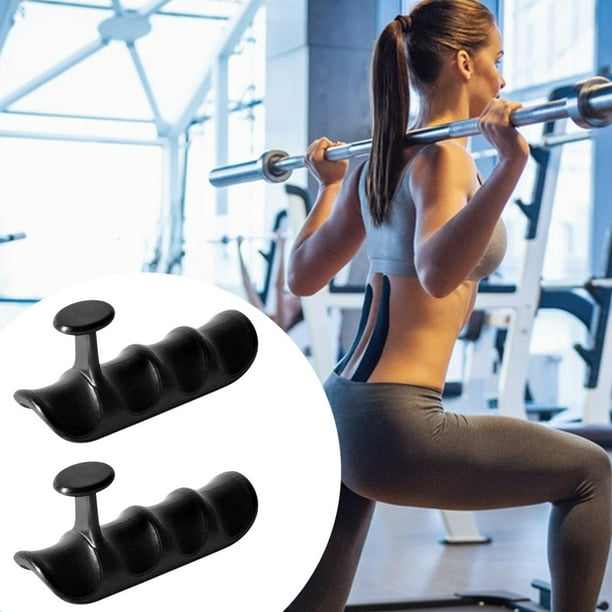 2x empuñaduras de levantamiento de pesas almohadillas sin deslizamiento prácticas ligeras, empuñaduras de gimnasia, protección de palma para ejercicio Negro