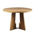 thumbnail image 2 of 44" Diameter Round Dining Table | Ideal for Dining Area, Comfortable Seating | Pecan Finish on Base | Protects Against Surface Damage, 2 of 5