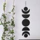 thumbnail image 3 of Decoración de pared , colgante de pared de de madera, decoración de pared de hogar bohemio para habitación, oficina, guardería, Baoblaze Fase lunar, 3 of 8