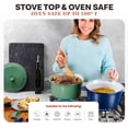 thumbnail image 6 of Gotham Steel 5 Qt Lightweight Ceramic Dutch Oven Pot with Lid, Nonstick Sourdough Dutch Oven for Bread Baking, 10 in 1 Stock Pot Ovens for Pasta, Spaghetti, Bread, Pots for Cooking, Dark Roast, 6 of 8