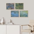 thumbnail image 3 of PixonSign Framed Wall Art Claude Monet Water Lily Landscapes Prints, Set of 4 Nature Wilderness Classic Fine Arts, Vintage Country/Farmhouse Colorful Posters for Home Decor -, 3 of 5