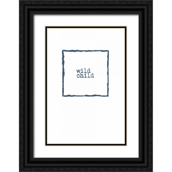 Murdock, Ramona 17x24 Black Ornate Wood Framed with Double Matting Museum Art Print Titled - Wild Child